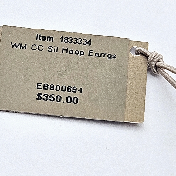 John Hardy Silver Hoop Earrings - Picture 3 of 6